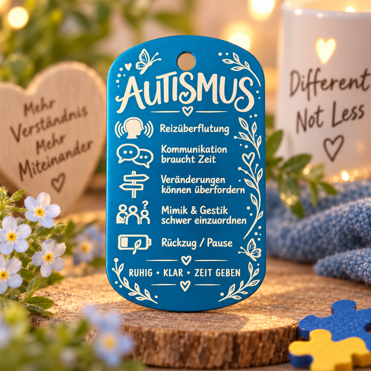 Autismus Awareness Anhänger