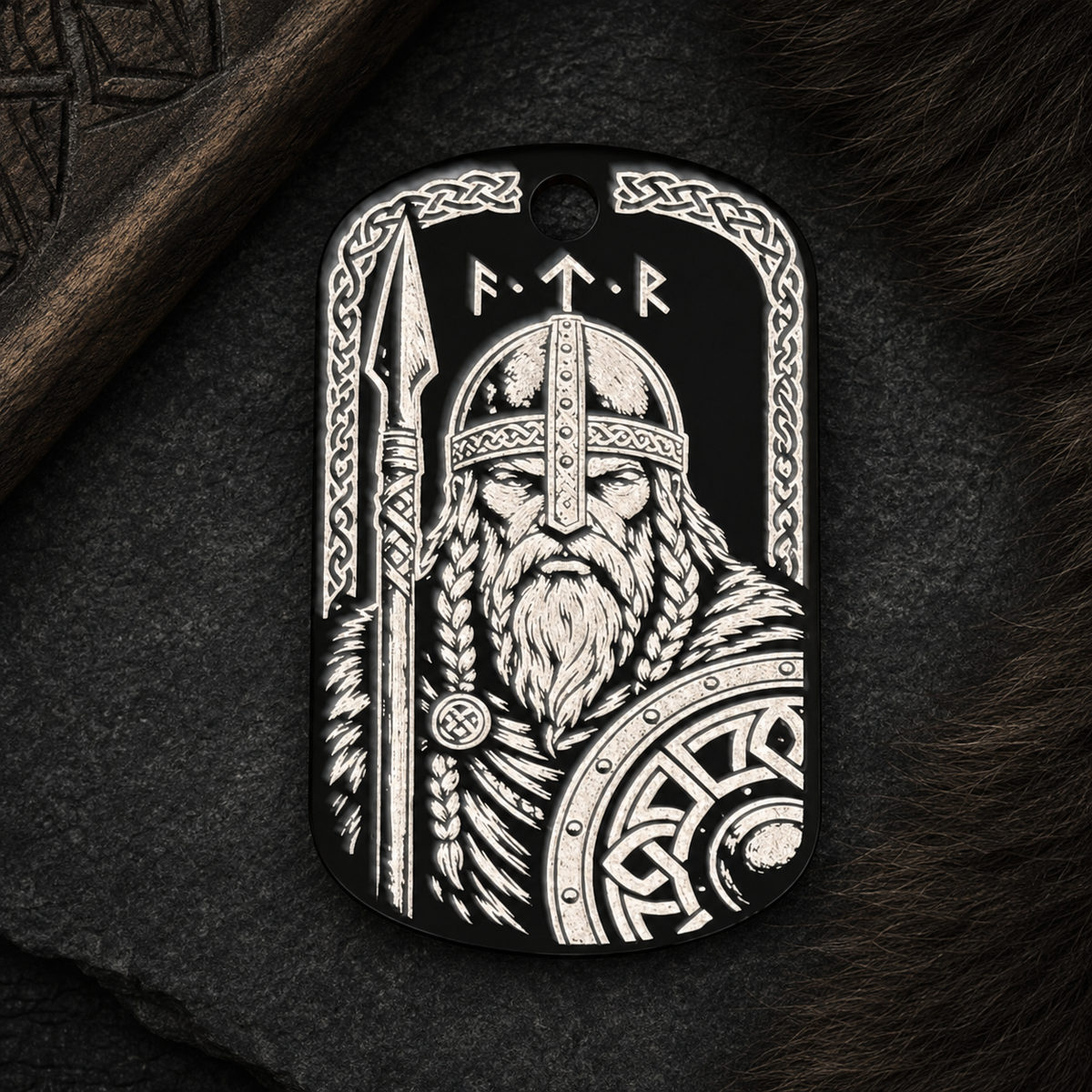 Wikingerkrieger – Nordisch inspirierter Dog-Tag Anhänger