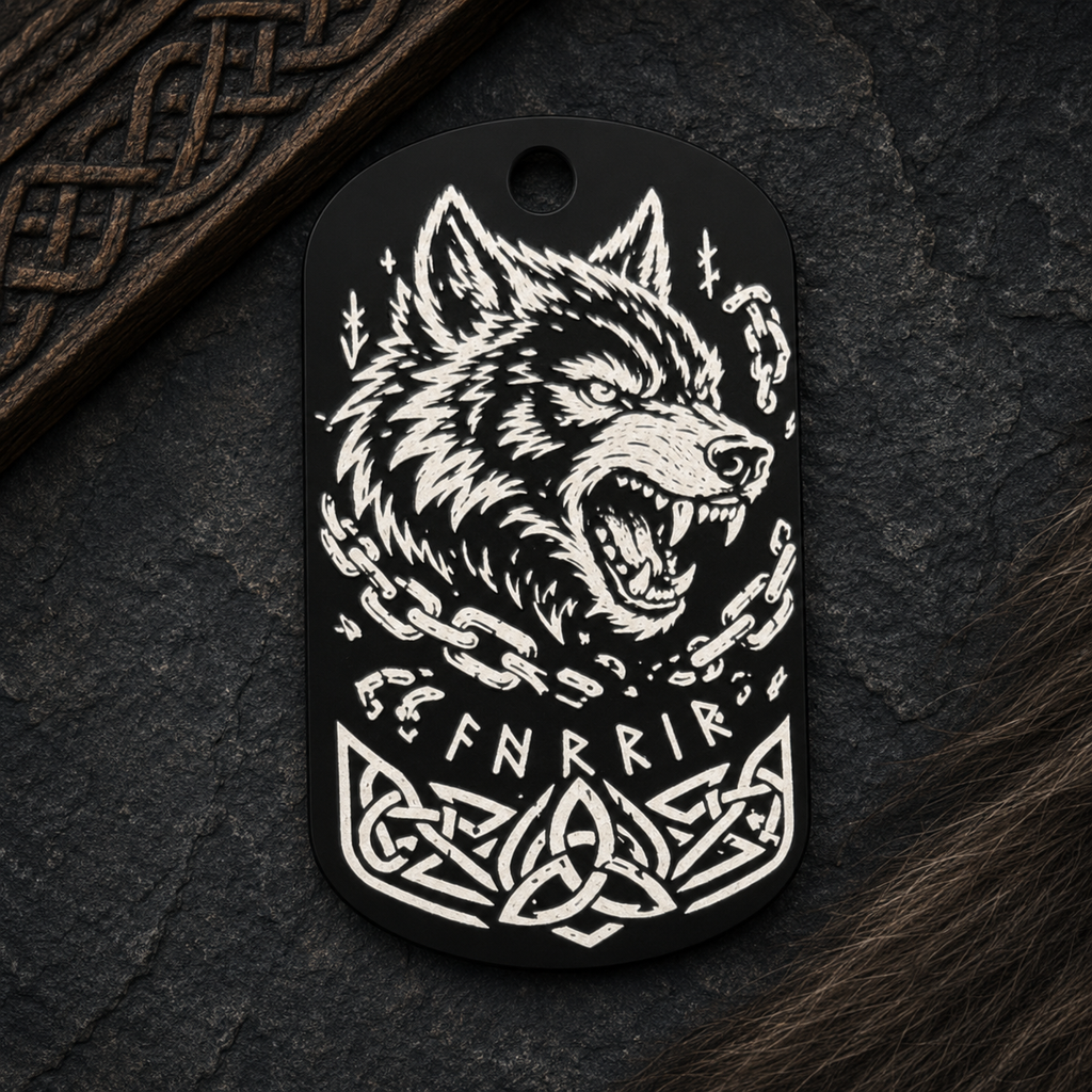Fenrir – Nordischer Wolfs-Dog-Tag