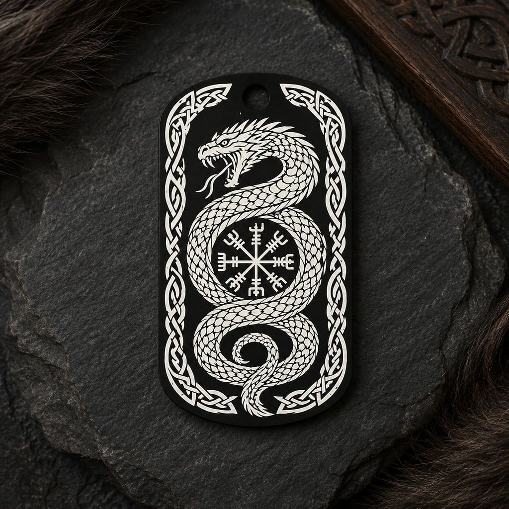 Jörmungandr – Midgardschlange Dog-Tag