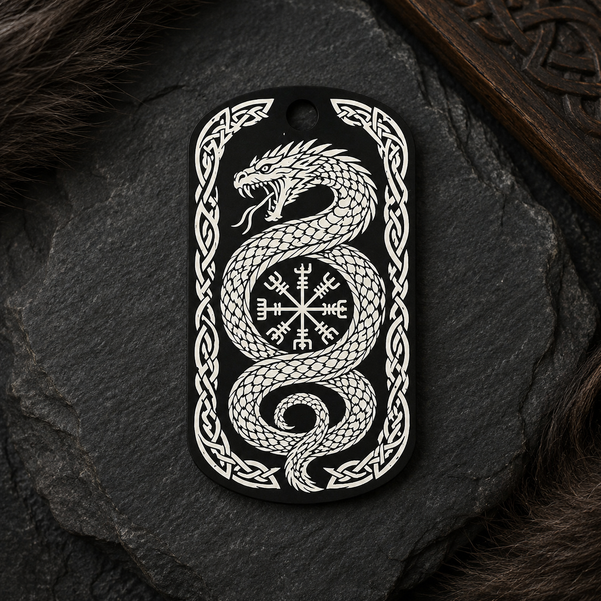 Jörmungandr – Midgardschlange Dog-Tag