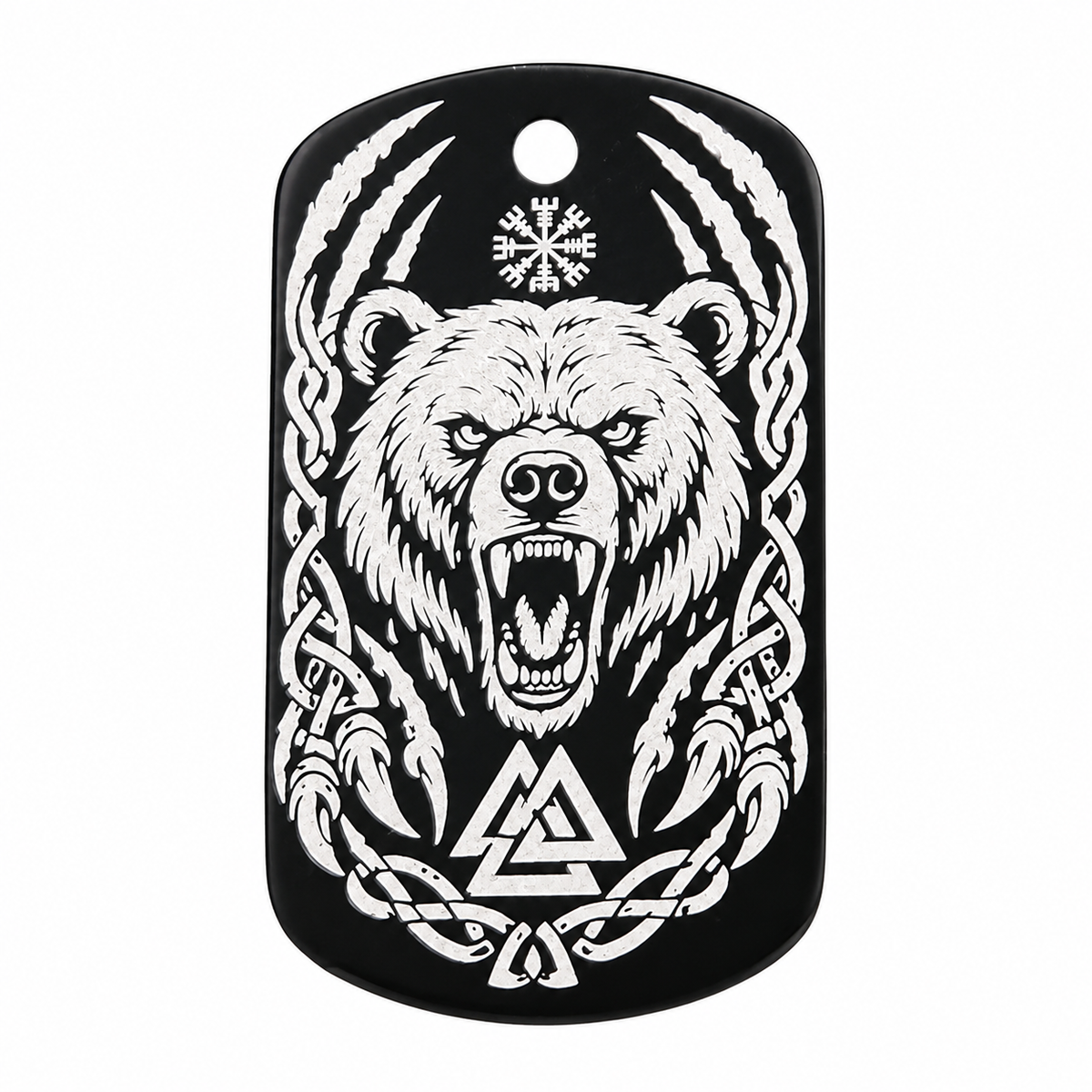 Berserker-Bär – Nordischer Bären Dog-Tag