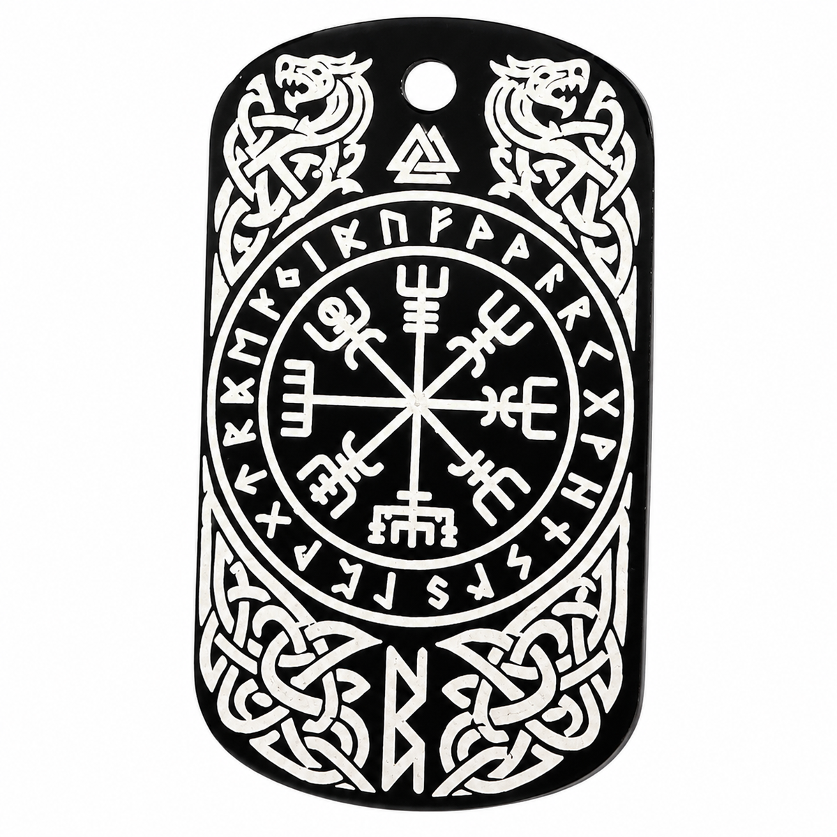 Vegvísir – Nordisch inspirierter Symbol-Dog-Tag
