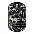 Musclecar V1 Schlüsselanhänger aus Aluminium