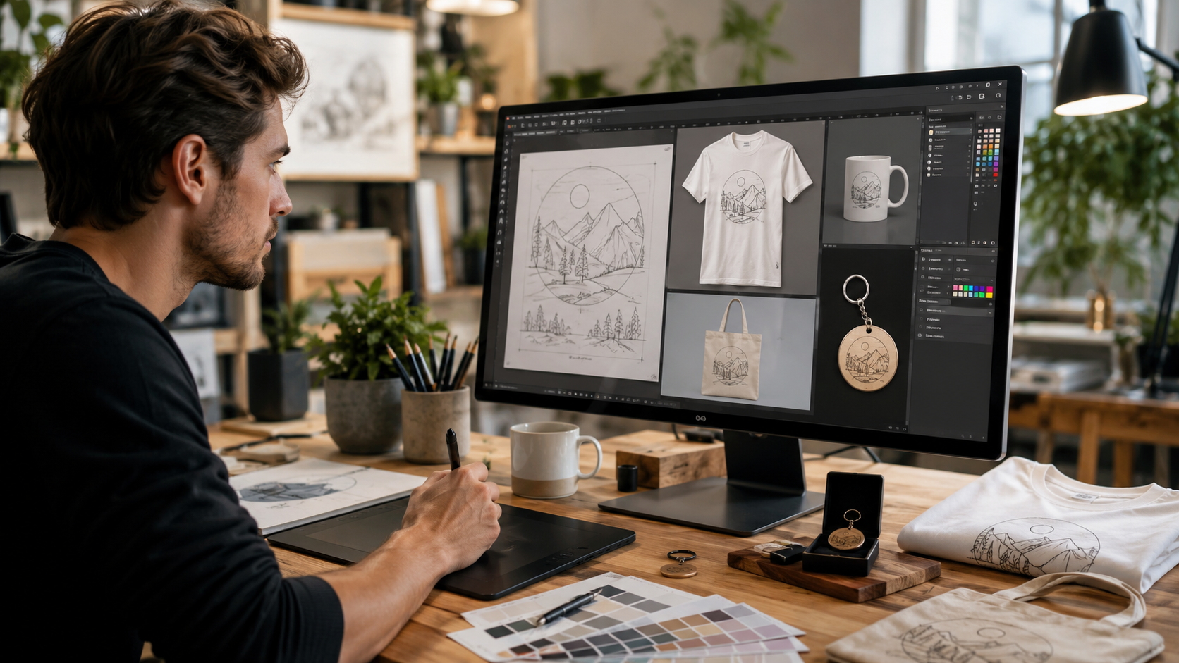 Designservice für unsere Merchandiseartikel