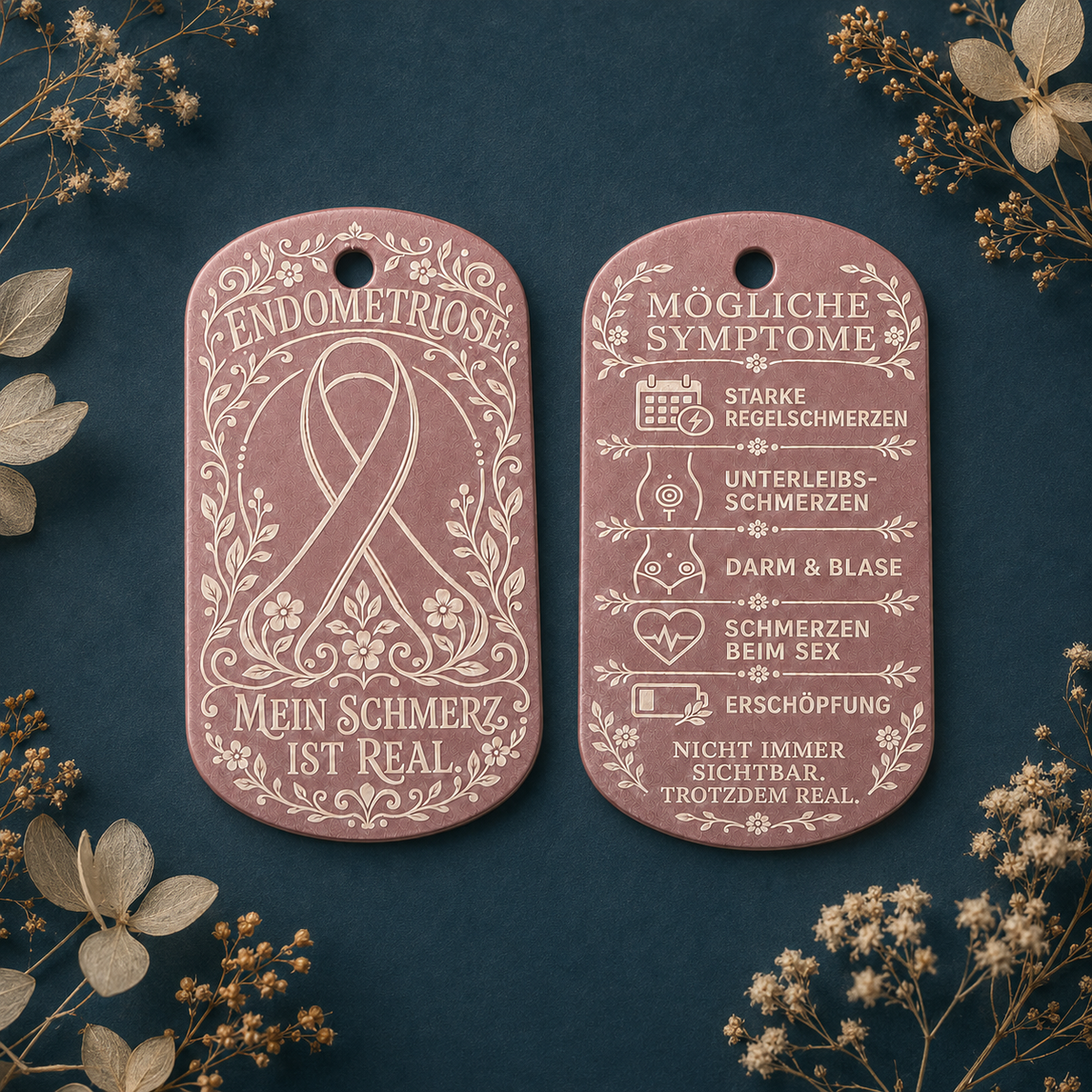 Endometriose Awareness Anhänger
