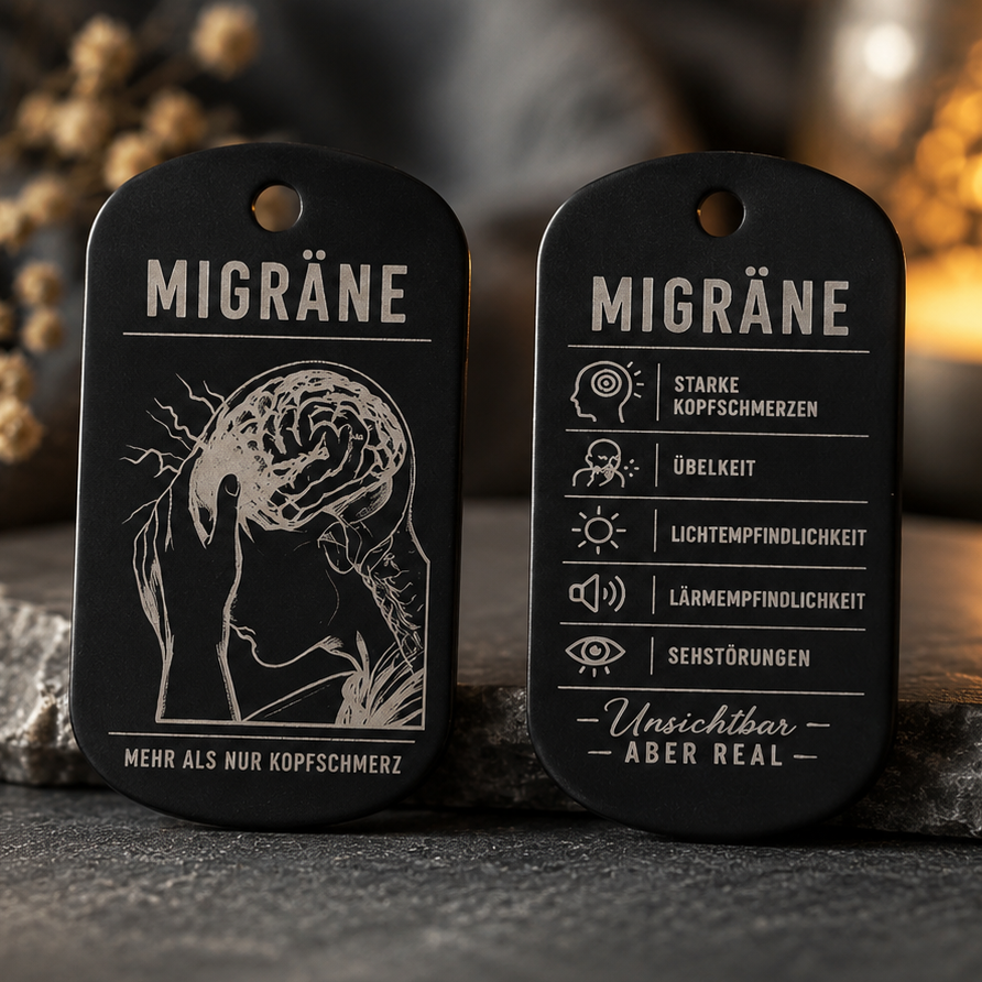 Migräne Awareness Anhänger