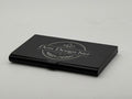 Visitenkarten-Etui Edelstahl schwarz
